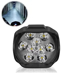 Додаткова LED фара 12V 78x63x70 мм 1Wx12 9 Led Далеке світло (JP016)
