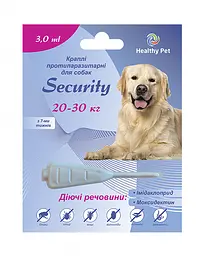 Краплі проти зовнішніх та внутрішніх паразитів для собак Healthy Pet Security від 25 до 40 кг 209135