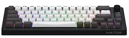 Клавіатура HATOR Skyfall 65 PRO Wireless Silent Switches Grey Black (HTK4160UA) - мініатюра 2