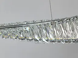 Люстра стельова LED Diasha 548/600CH Crystal 72W, хром, сучасний стиль, висота 115 см, діаметр 60 см - мініатюра 4
