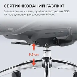 Ігрове крісло Sihoo DORO C300L Mesh Black (DORO-C300L-A3-101) - мініатюра 12