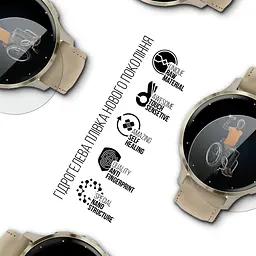 Гідрогелева плівка на годинники Garmin Venu 3S 41mm ArmorStandart захисна плівка для смарт годинників прозора (ARM86960) - мініатюра 2