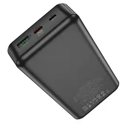 Портативний акумулятор 20000 mAh Hoco J102A універсальна батарея з дисплеєм чорна 18+20 ват - мініатюра 3