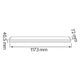 Світлодіодний лінійний світильник "HAVZA-60" 60W (120см) 6400K 052-008-0120-020 - мініатюра 2