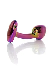 Анальна пробка - Jewellery Multicolour Curved Plug M - мініатюра 5