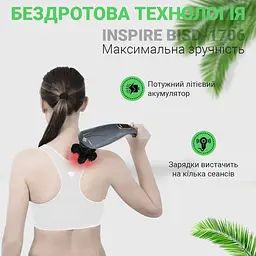 Масажер для спини та всього тіла Inspire BISD-1706 24W Grey - мініатюра 5