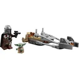 Конструктор LEGO Star Wars Швидкісний мотоцикл Мандалорця й Ґроґу 58 деталей (75436) - мініатюра 5