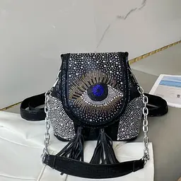 Сумка жіноча Italian Bags Eye 22х23 см Чорний (id_1467) - мініатюра 6