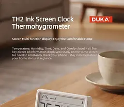 Датчик Термометр гігрометр + годинник ATuMan TH2 Clock Thermometr Hygrometer (Китайська версія) - мініатюра 4