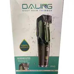 Акумуляторний чоловічий триммер Daling DL-1749 для бороди з телескопічною насадкою - мініатюра 5