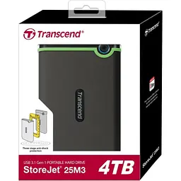 Портативний жорсткий диск Transcend 4TB USB 3.1 StoreJet 25M3 Сірий - мініатюра 8