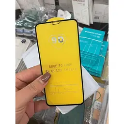 Захисне скло для телефону Xiaomi Redmi 9A рамка чорна - мініатюра 3