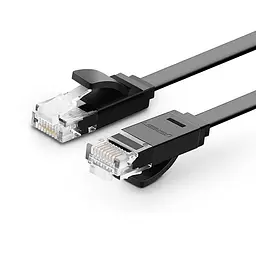 Кабель UGREEN NW102 Cat 6 U/UTP Lan Flat Cable 3m Чорний (50175)