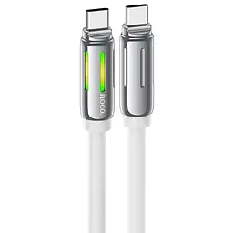 Дата кабель Hoco U136 Prize Type-C to Type-C 60W (1.2m) White