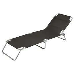 Ліжко розкладне Bo-Camp Sun Lounger 3 Positions Anthracite (1304480) - мініатюра 2