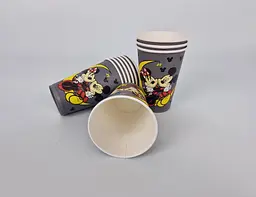 Склянки паперові одноразові, 340 мл, Mickey Mouse, 50 штук, для гарячих і холодних напоїв - мініатюра 2