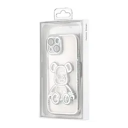 Чохол Shining Bear Case Protected Camera iPhone 15 Silver - мініатюра 2