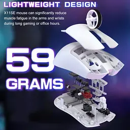 Мишка ігрова бездротова Attack Shark X11se WHITE - мініатюра 4