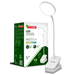 Настільна лампа Eurolamp 5W 400Lm 2800-6500K Type-C+Battery 2400mAh (LED-TLB-5W(P)) - мініатюра 2