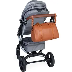 Сумка Childhome Mommy club Signature vegan leather brown - мініатюра 7