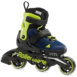 Дитячі ролики Rollerblade Microblade 3WD 33-36,5 Синій-Жовтий