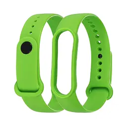 Ремінець силіконовий для Xiaomi Mi Band 5/6 колір 19 салатовий