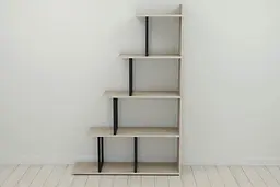 Етажерка Ferrum-decor Стелла 1600x1020x300 Чорний метал ДСП Дуб Сонома (FRD-103465) - мініатюра 3
