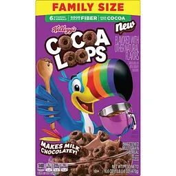 Сухий сніданок Kellogg's Cocoa Loops Makes Milk Chocolatey 470г