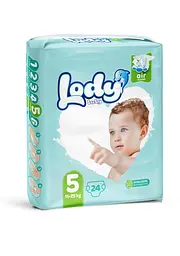Підгузки дитячі Lody Baby Air junior 5 (11-25 кг) 24 шт. для активних дітей
