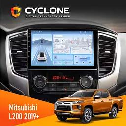 Штатна магнітола Mitsubishi L200 2019+ Cyclone C9-012 4x64, DSP, 4G Cyclone (НФ-00008945)