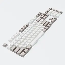 Набір кейкапів Dark Project Keycaps PBT Dark Project KS-48 (DP-KS-0048) сiро-бiлi - мініатюра 3