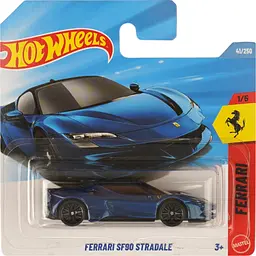 Базова машинка Hot Wheels Ferrari Ferrari SF90 Stradale синя (5785) JJJ12-N521