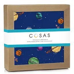 Пелюшка багаторазова Cosas непромокаюча Space Solar 50x70 см, синя