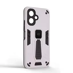 Чехол для TECNO Spark Go 2 4G (KM4), Proover, серый, с подставкой и магнитом, противоударный, ударопрочный, бронированный, панель-накладка, защита всего корпуса, термополиуретан (TPU) + поликарбонат (PC), ArmorStandart (ARM87172) - мініатюра 2