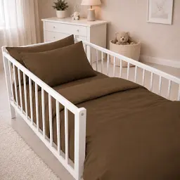 Комплект постільної білизни Ranforce Elite MirSon LITTLE KIDS Light cacao 110 x 140 см (2200013671510)