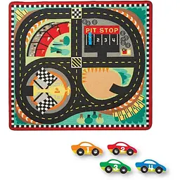 Килимок ігровий Melissa & Doug Гоночна траса з машинками (MD19401)