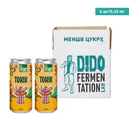 Упаковка безалкогольного напою Тонік DIDO, 330 мл х 6 шт.