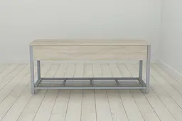 Банкетка із ящиком Ferrum-decor Дрейк 2 550x1200x400 метал Сірий ДСП Сонома 16 мм (FRD-103083) - мініатюра 2