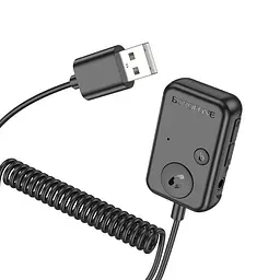 Автоадаптер - FM-модулятор BOROFONE BC49 June car BT FM transmitter - мініатюра 6