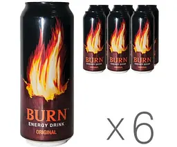 Напій енергетичний безалкогольний Burn Original з/б 0.5 л 6 шт. - мініатюра 2