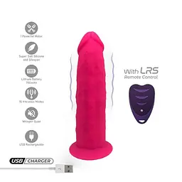 Вібратор Silexd Model 2 7" Pink Motor + Lrs, 17,5 см (рожевий) - мініатюра 5