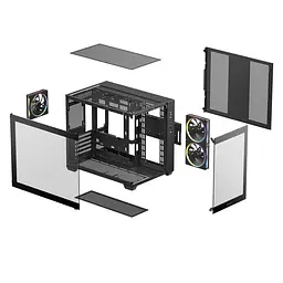 Корпус Deepcool CG330 3F Black без БЖ (R-CG330-BKNGM3-G) - мініатюра 6