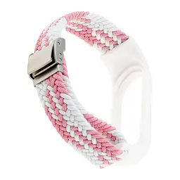 Ремінець Braided Buckle Mi Band 3/4/5/6/7 White Rose - мініатюра 2