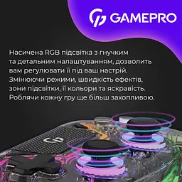 Геймпад GamePro бездротовий прозорий (GPS13T) - мініатюра 10
