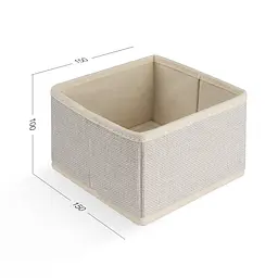 Ящик для зберігання МВМ My Home (MVM) 15x15x10 мм кремовий (TH-29 CREAM) - мініатюра 2