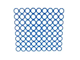 Решітка ЮНІПЛАСТ пластикова для мийки 270*305мм синя 9241128