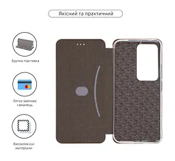 Чехол-книжка для Xiaomi Redmi 15 4G, G-Case, розовый, кожаный чехол-книга из экокожи (PU) и TPU, с магнитом, с подставкой и вместительным кардхолдером, противоударный, защита всего корпуса, ArmorStandart (ARM87091) - мініатюра 3