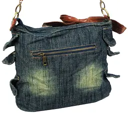 Жіноча джинсова сумка Fashion Jeans6012 Темно-синя - мініатюра 7