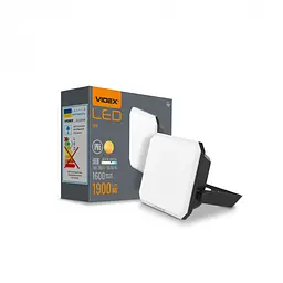 LED прожектор Videx F3 20W 5000K 220V Black (VLE-F3-0205B) - мініатюра 2