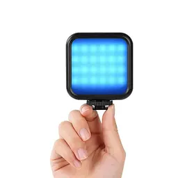 Акумуляторне відеосвітло накамерне RGB світлодіодна кольорова міні лампа з прищіпкою для фото та відео освітлення для зйомки на телефон фотоапарат UKC WL-R1 - мініатюра 16